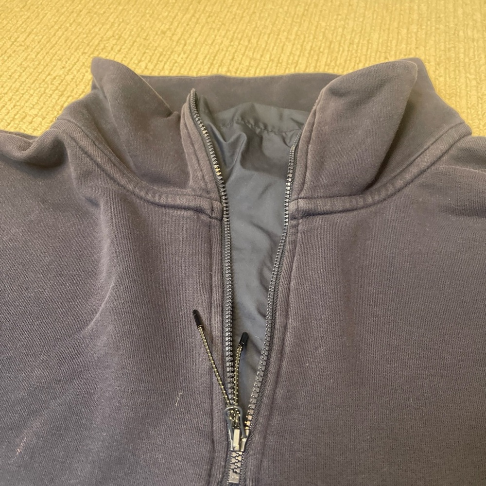 Nike Quarter Zip Tennis Pullover Sweatshirt Navy Blue Size Medium - Picture 3 of 9